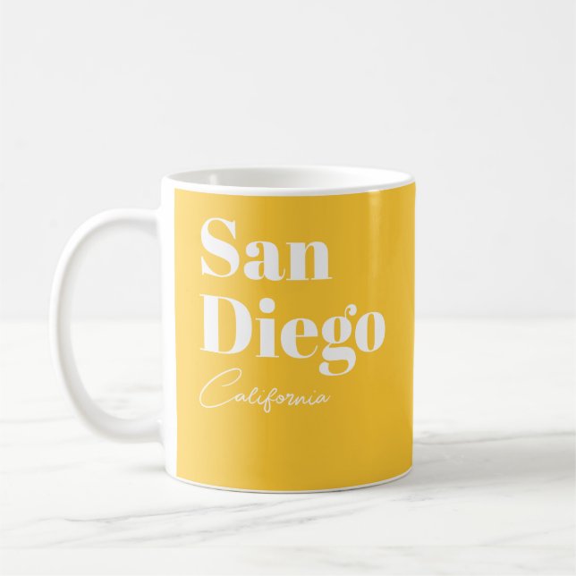 Mug San Diego California OU VOTRE TEXTE (Gauche)