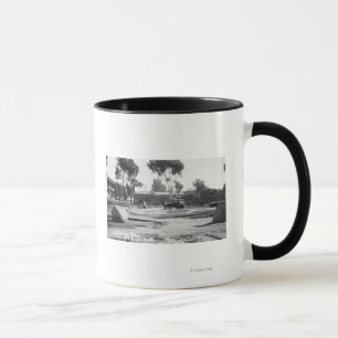 Mug San Diego, vieille photographie de vue de plaza de