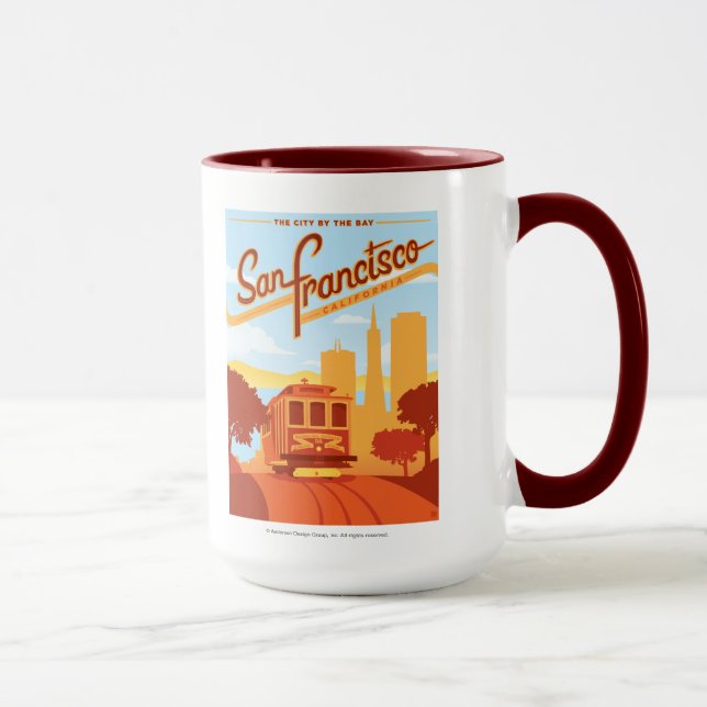 Mug San Francisco, CA - La ville près de la baie (Droite)