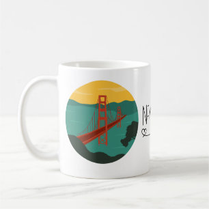 Mug San Francisco - Golden Gate Bridge/ nom de la pers