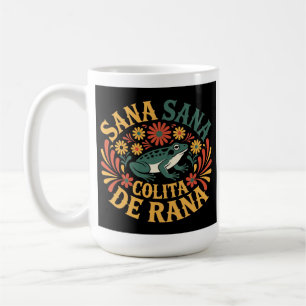 Mug Sana Sana Colita De Rana Traditionnel Floral Mexic
