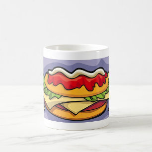 Mug Sandwich au fromage, à la laitue et à la sauce