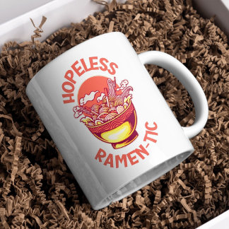 Mug Sans espoir Ramen-tic - Drôle Amoureux des nouille