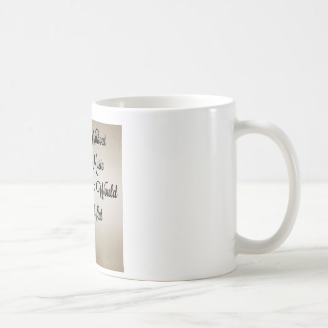 Mug Sans vie de musique b plat (Droite)