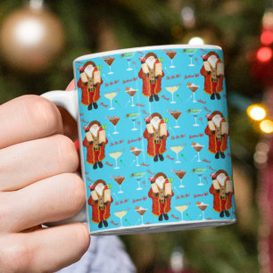 Mug Santa Apporte Les Boissons De Noël