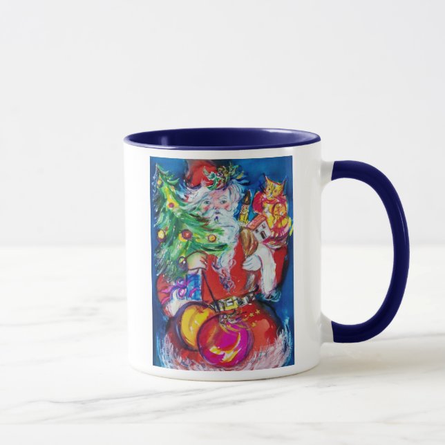 MUG SANTA CLAUS AVEC NOËL TROIS ET CADEAUX (Droite)