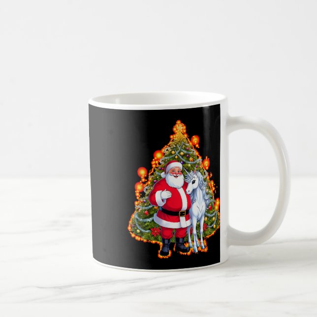 Mug Santa Claus Unicorn Noël Sweat Noël Tr (Droite)