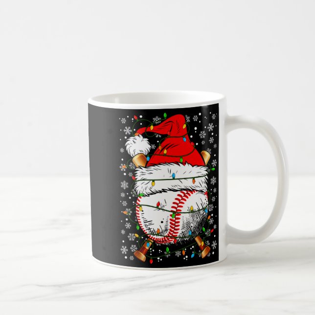 Mug Santa Hat Christmas Baseball Player Srts For Men B (Droite)