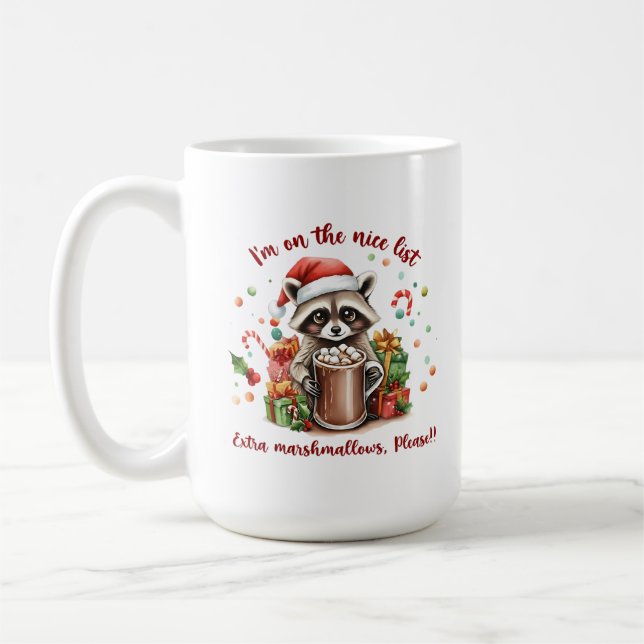 Mug Santa’s Sweet Raccoon Treat (Gauche)