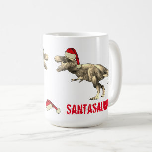 Mug Santa saurien Noël Dinosaure Épouvantable T Rex Lu
