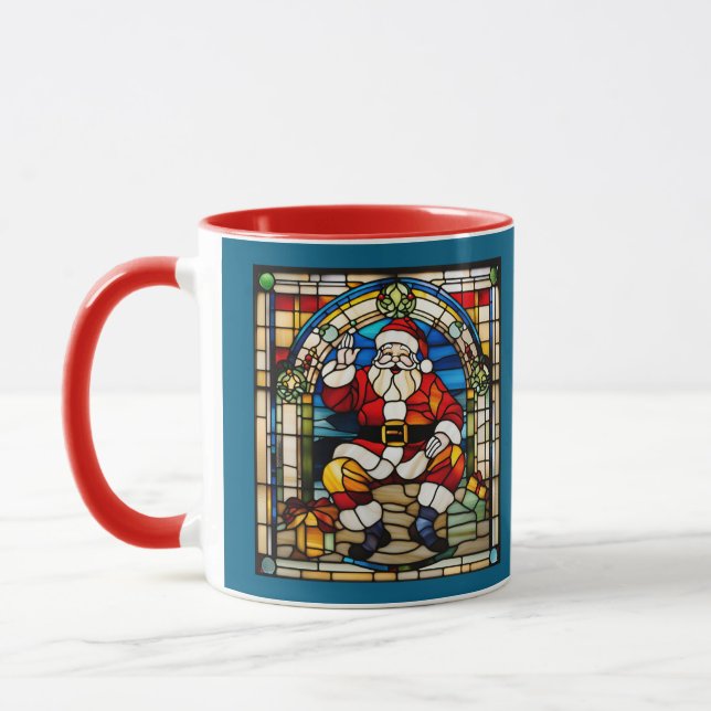 Mug Santa Stained Glass (Gauche)
