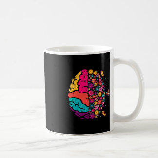 Mug Santé mentale Floral Cerveau Conscience de la dépr