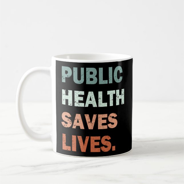 Mug Santé Publique Sauve Des Vies Travailleur en Santé (Gauche)