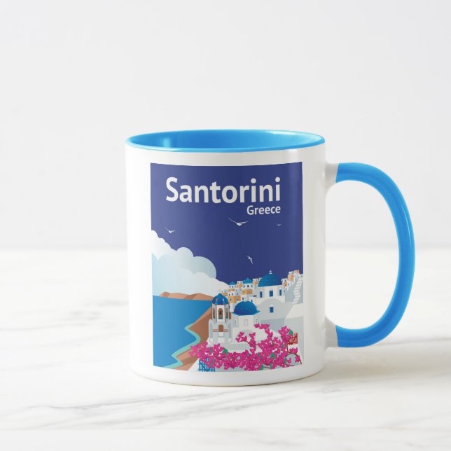 Mug Santorini Grèce (Droite)