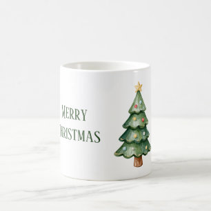 Mug Sapin de Noël avec Étoile et Ornements