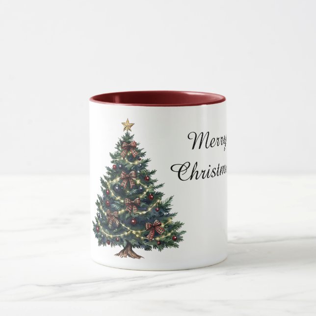 Mug Sapin de Noël de campagne (Centre)