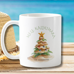 Mug Sapin de Noël Tropical Beach Mele Kalikimaka