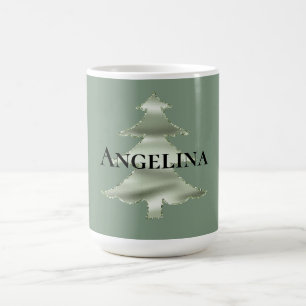 Mug Sapin de Noël vert menthe pistache olive