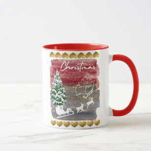 Mug Sapins de Noël vintage