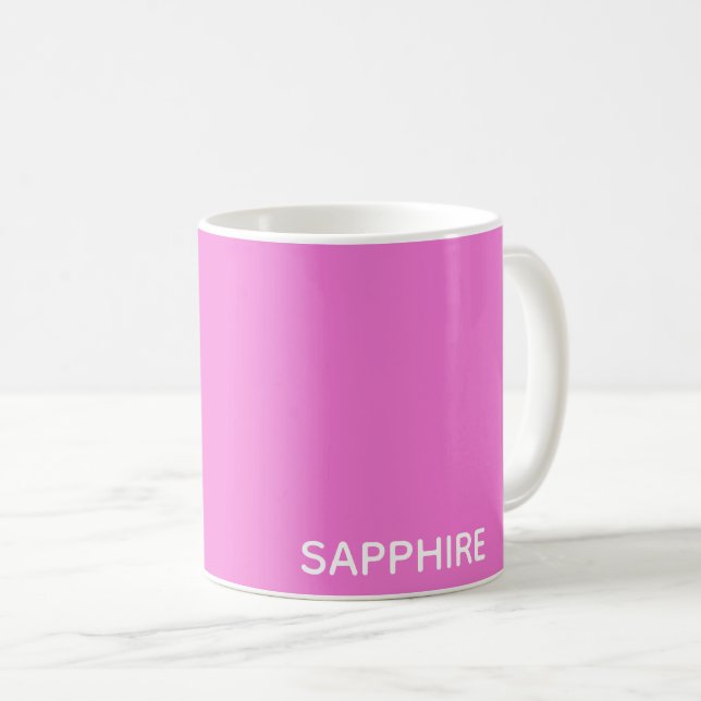 Mug Sapphire pink colour (Devant droit)