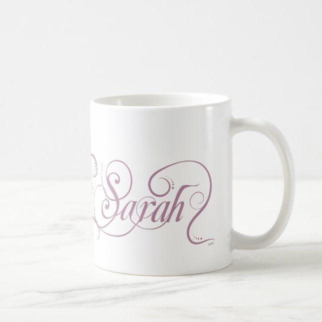 Mug Sarah - nom personnalisé (Droite)