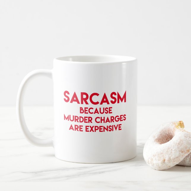 Mug Sarcasme - Citation drôle (Avec donut)