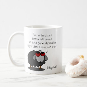 Mug Sarcasme personnalisé drôle Humour non dit avec pl
