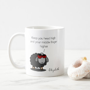 Mug Sarcasme personnalisé Funny Humour au doigt avec p