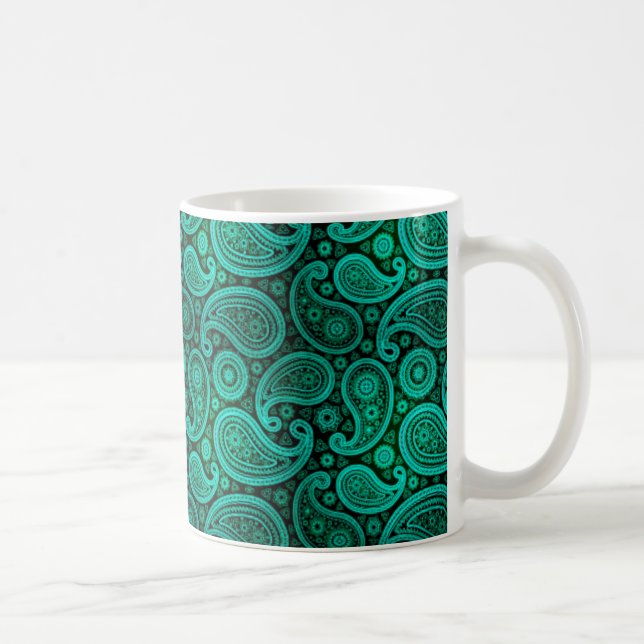 Mug Sarcelle d'hiver de luxe de Paisley | (Droite)