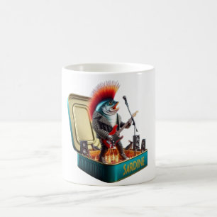 Mug Sardine Badass Guitar Hero Punk Rebelle de la Mer