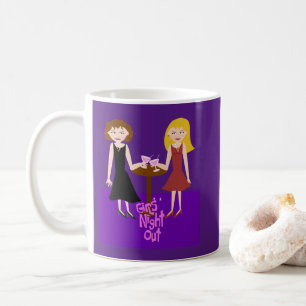Mug Sassy Girls Night Out Fun Flirty T-shirt caricatur