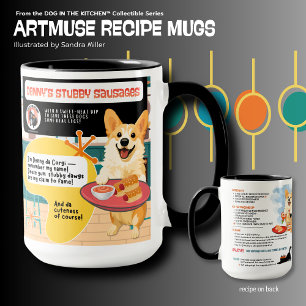 Mug SAUCISSES COURTES DE DENNY CORGI Art Muse Recette