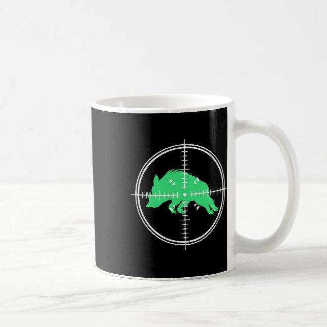 Mug Sauvage Boar Tir Cible Chasse De Cochon Pour Chass (Droite)