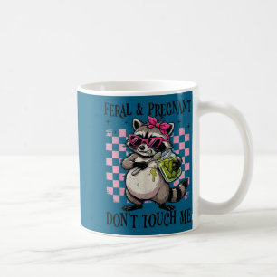 Mug Sauvage et enceinte ne touchez pas humour de gross