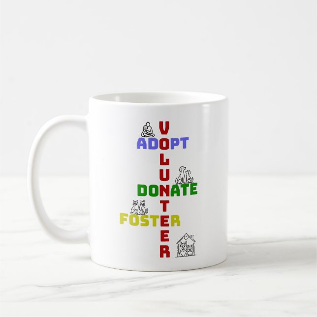 Mug Sauver des Animaux en Adoption Bénévole Don Parrai (Gauche)