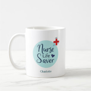 Mug Sauveteur de vie infirmier personnalisé