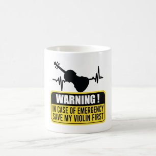 Mug Sauvez d'abord mon violon - Dégustation violonist