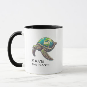 Mug Sauvez la planète – Édition Tortue de mer Terre