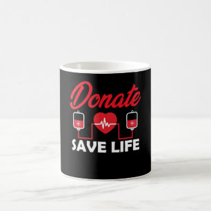 Mug Sauvez la vie Amusante Sensibilisation des donneur