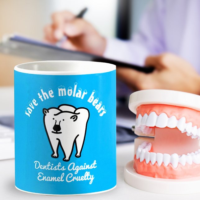 Mug Sauvez les ours molaires Dentiste Punny (Créateur téléchargé)