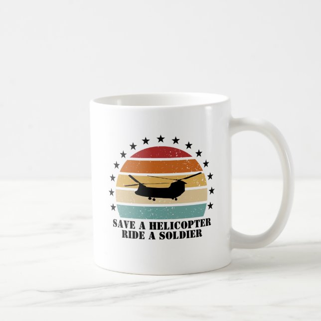 Mug Sauvez un hélicoptère, pilotez un soldat (Droite)