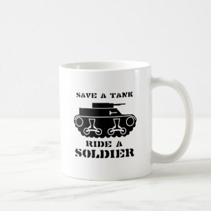 MUG SAUVEZ UN RÉSERVOIR. MONTEZ UN SOLDAT