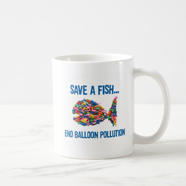 MUG SAUVEZ UNE POLLUTION DE BALLON D'EXTRÉMITÉ DE (Droite)