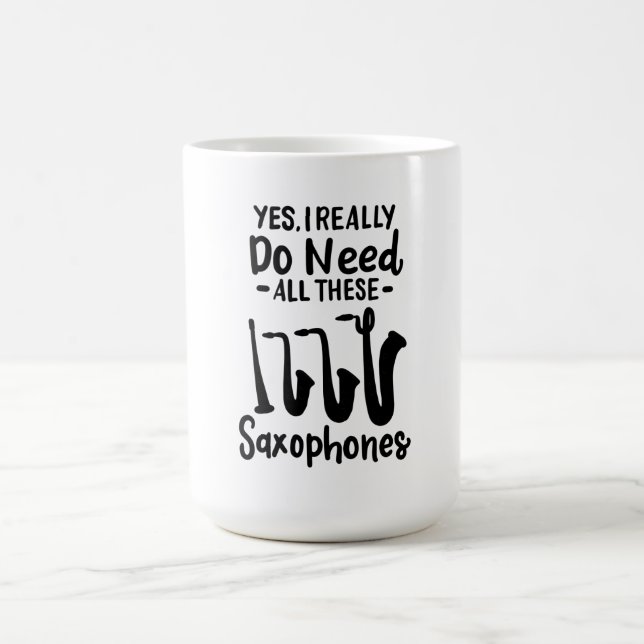 Mug Saxophone - Types de saxophones (Centre)