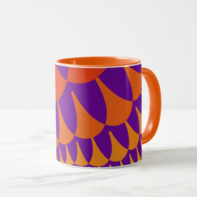 Mug Scales rouges et orange (Devant droit)