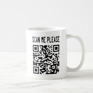 Mug Scan Me Please QR Code - Smile, It's Free