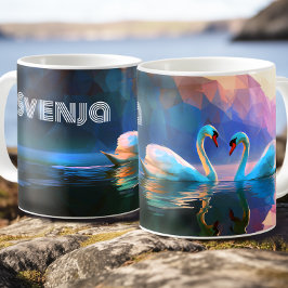 Mug Scandinavian Swan Maiden - Norse Swan Symbol -