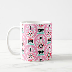 Mug Scandinavie sans couture art folk motif avec migno