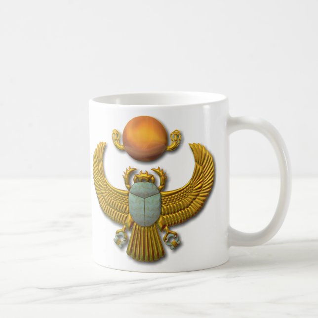 Mug Scarabée sacré égyptien antique - or (Droite)