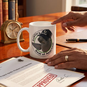 Mug Sceau de certification approuvé Sceau personnali